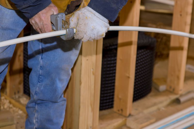 Plumber Installing a Water Line